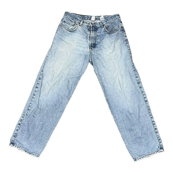 Lucky Brand Dungarees By Gene Montesano Jeans Relaxed Fit Shorter Length 34 READ - Picture 1 of 9